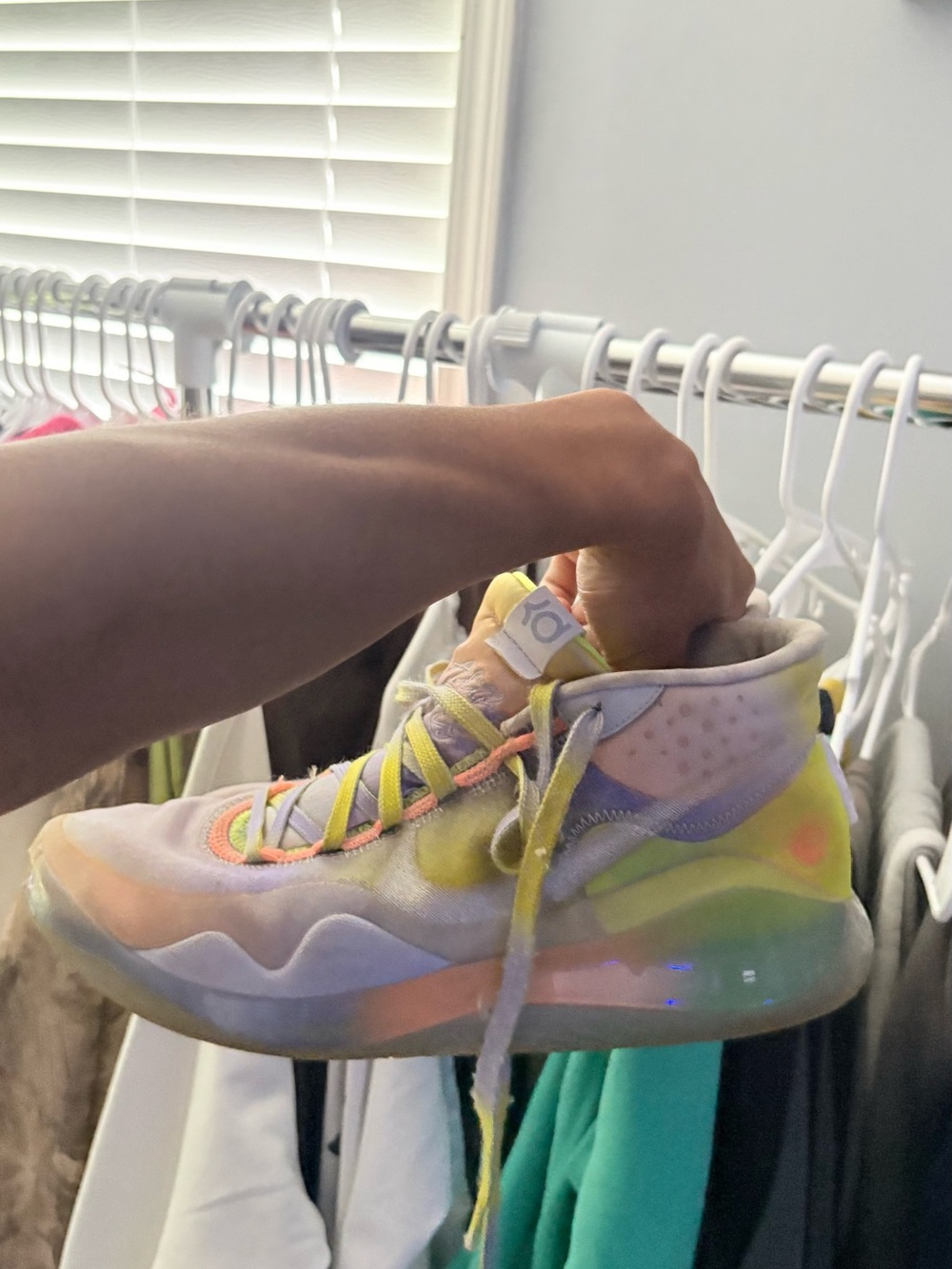 Nike Multicolor Pastel KD Mid-Top Basketball Shoe
